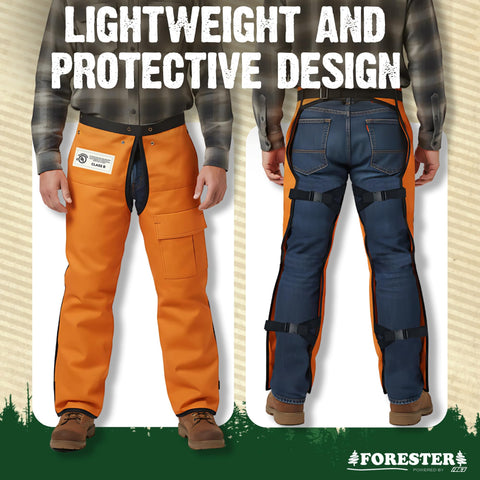 FORESTER safety reminder about non-compatibility with electric chainsaws.