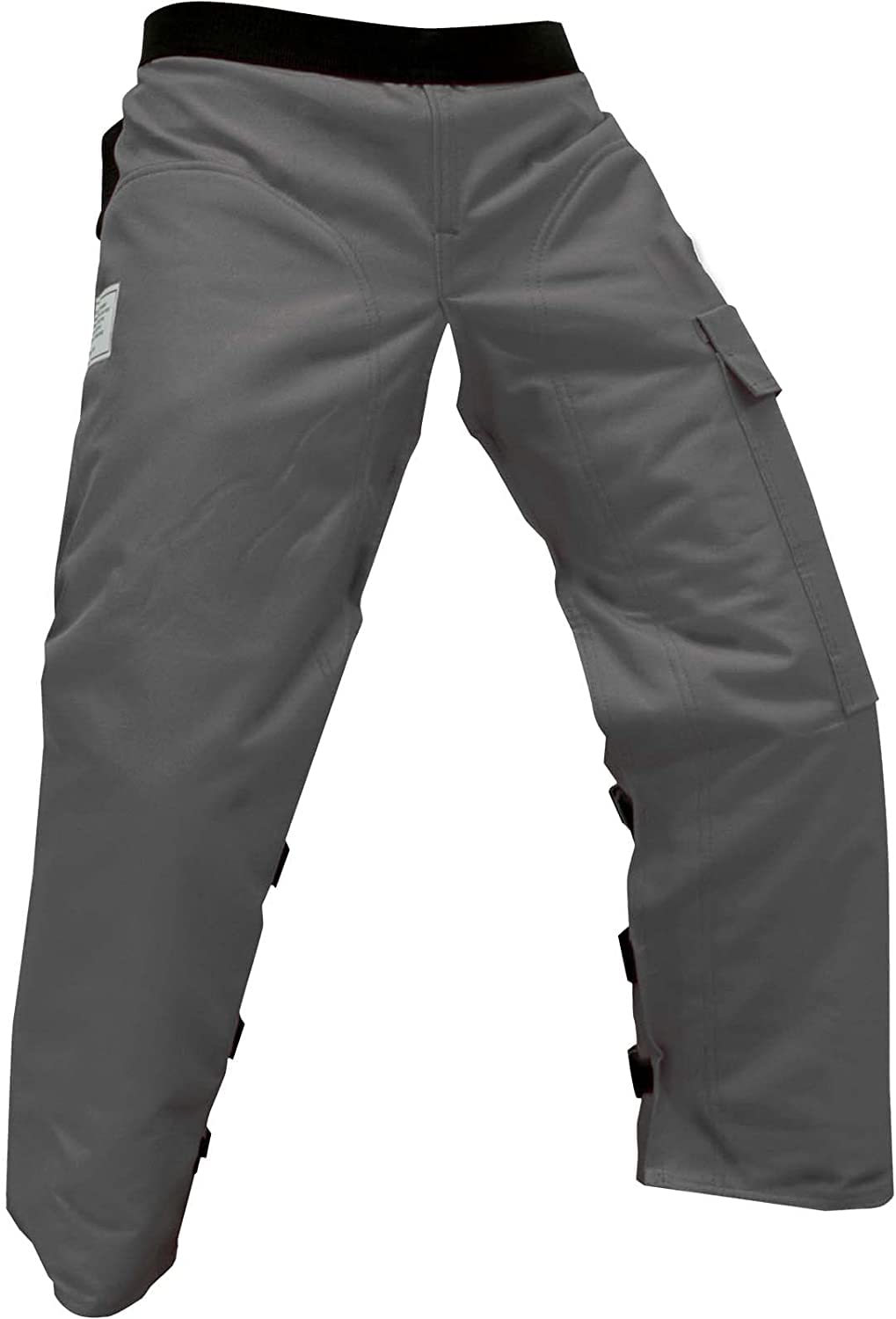 FORESTER chainsaw chaps outer shell shown, offering durable water and oil resistance for rough outdoor work.