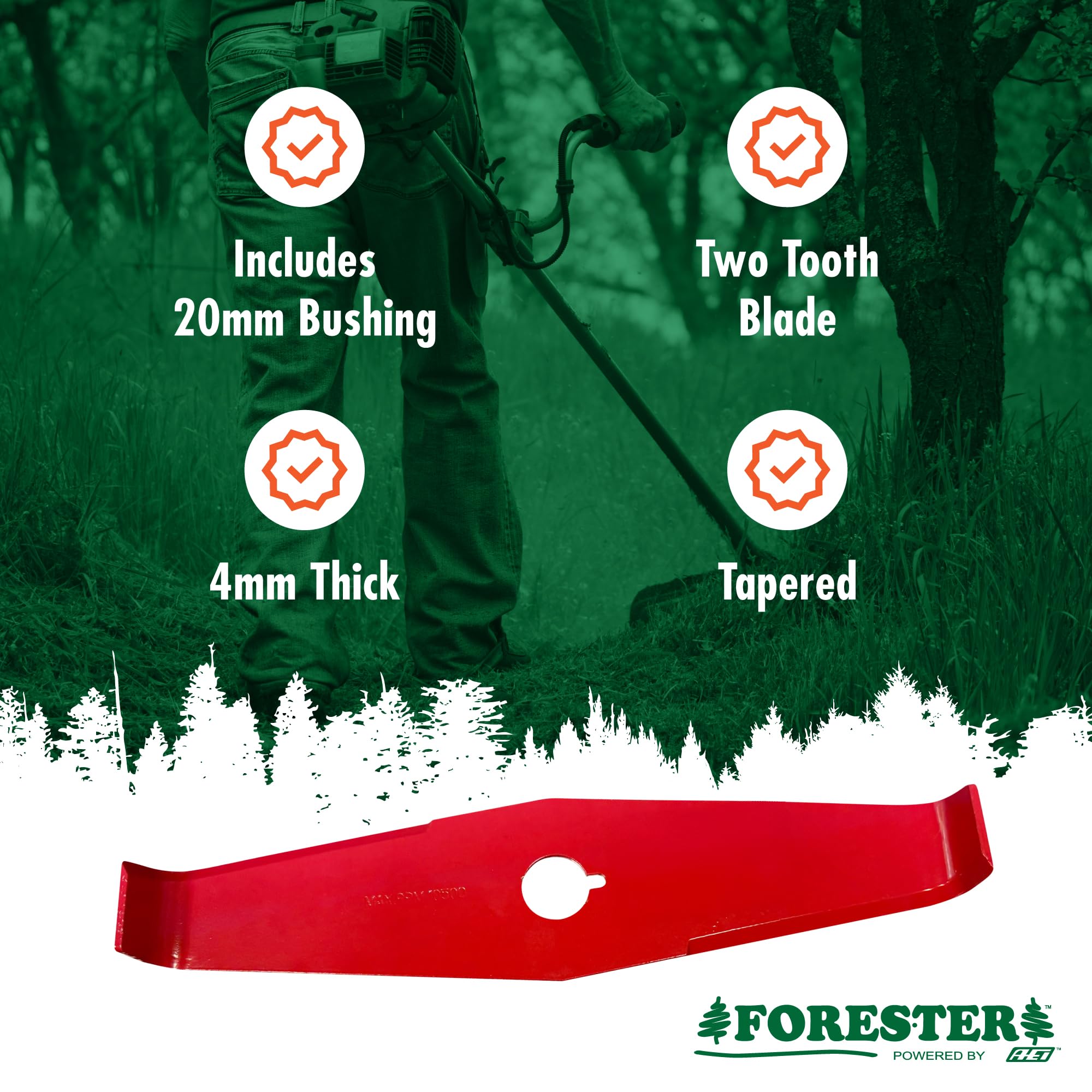 FORESTER compatible with 1in and 20mm arbors for broad tool fit
