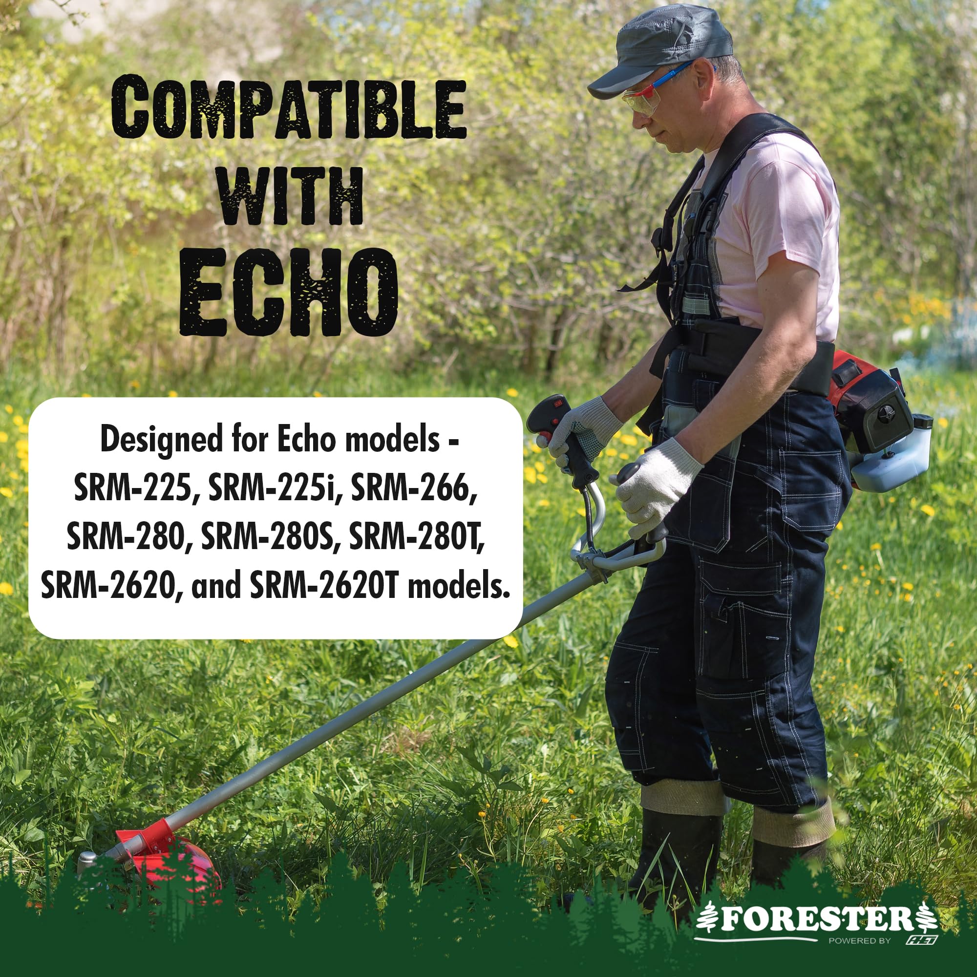FORESTER Cut-9 blade showcases sharp performance on dense brush.