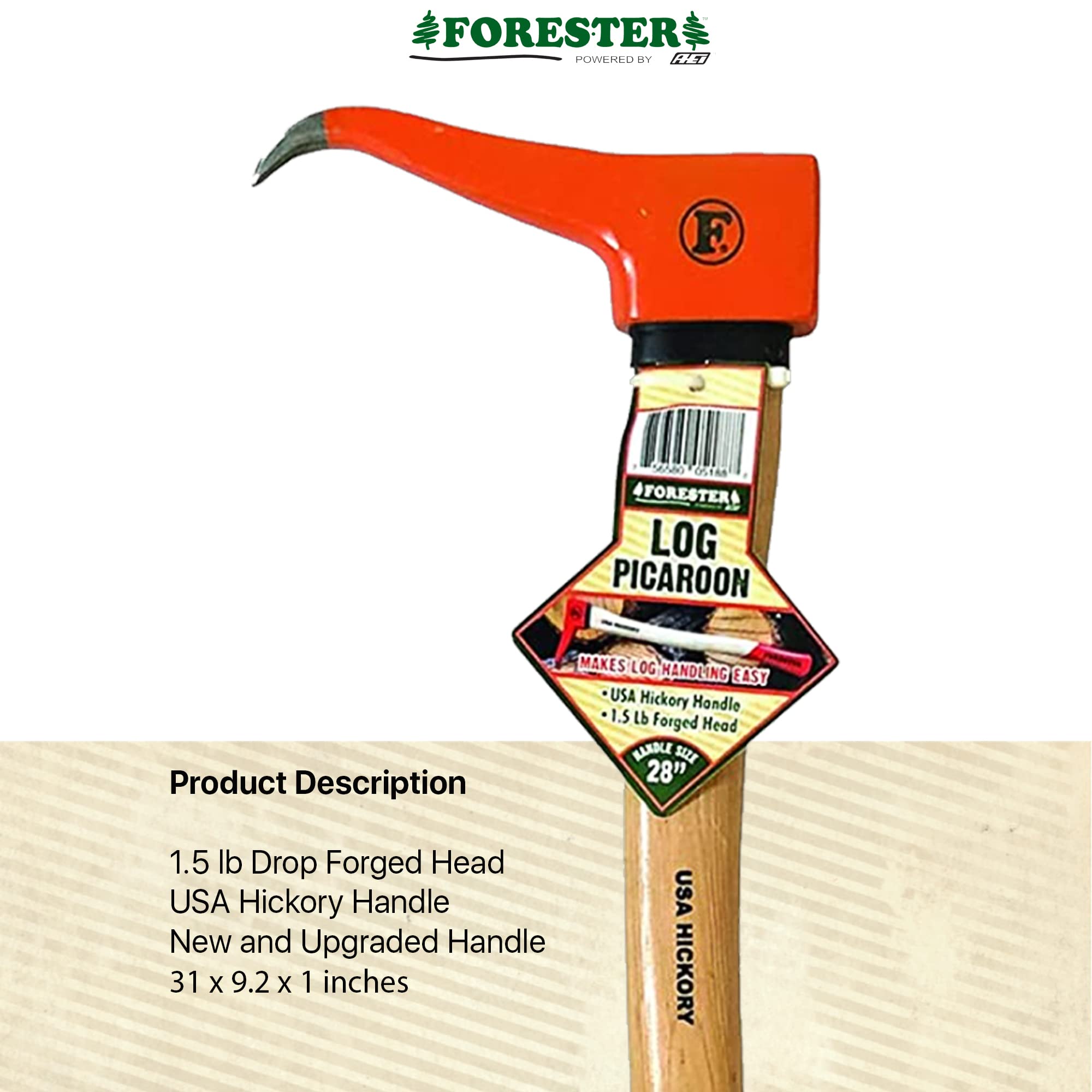 FORESTER Drop forged steel head enables easy penetration and control