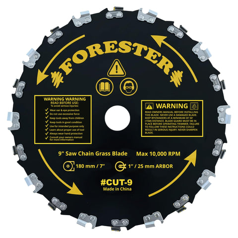 FORESTER easy-to-sharpen blade compatible with a standard 3/16 inch file for lasting cuts.