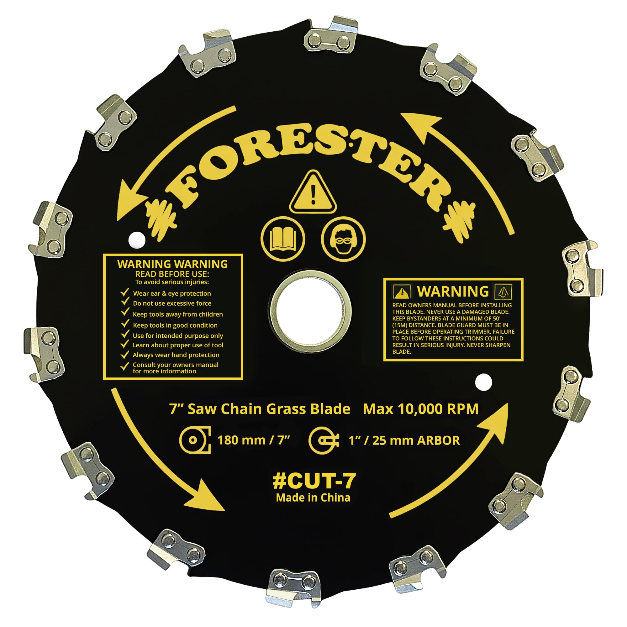 FORESTER packaged blade with guard for safe storage
