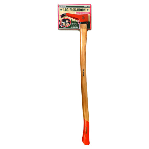 FORESTER Pickaroon 36in hickory handle enhances reach for log handling.