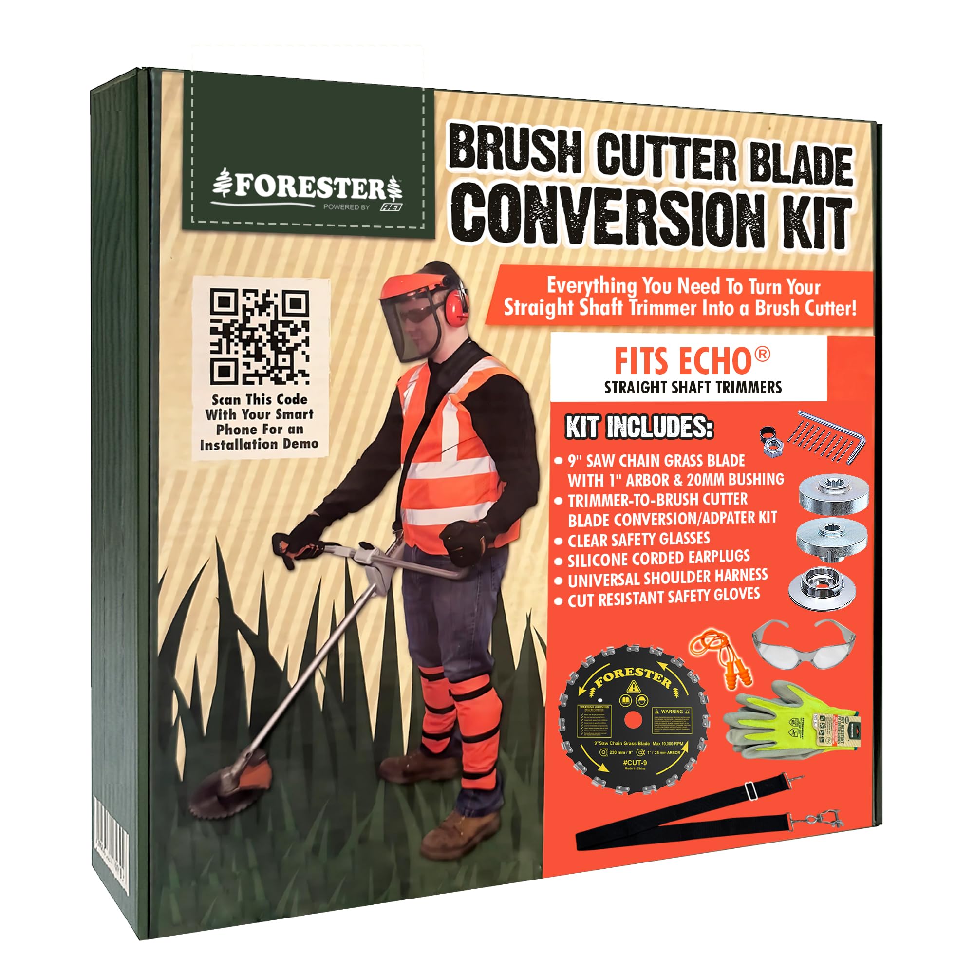 FORESTER safety harness distributes weight for comfortable work.