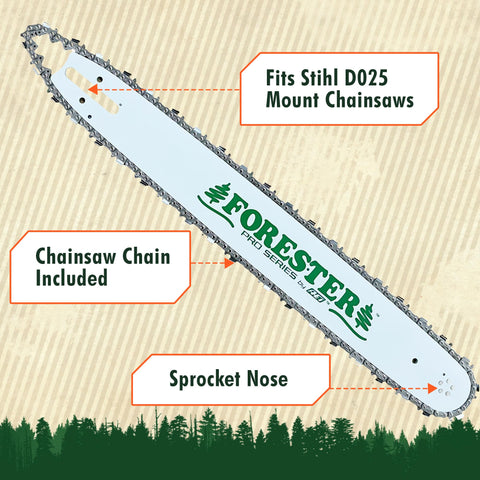 FORESTER STIHL compatibility overview for broad model coverage.