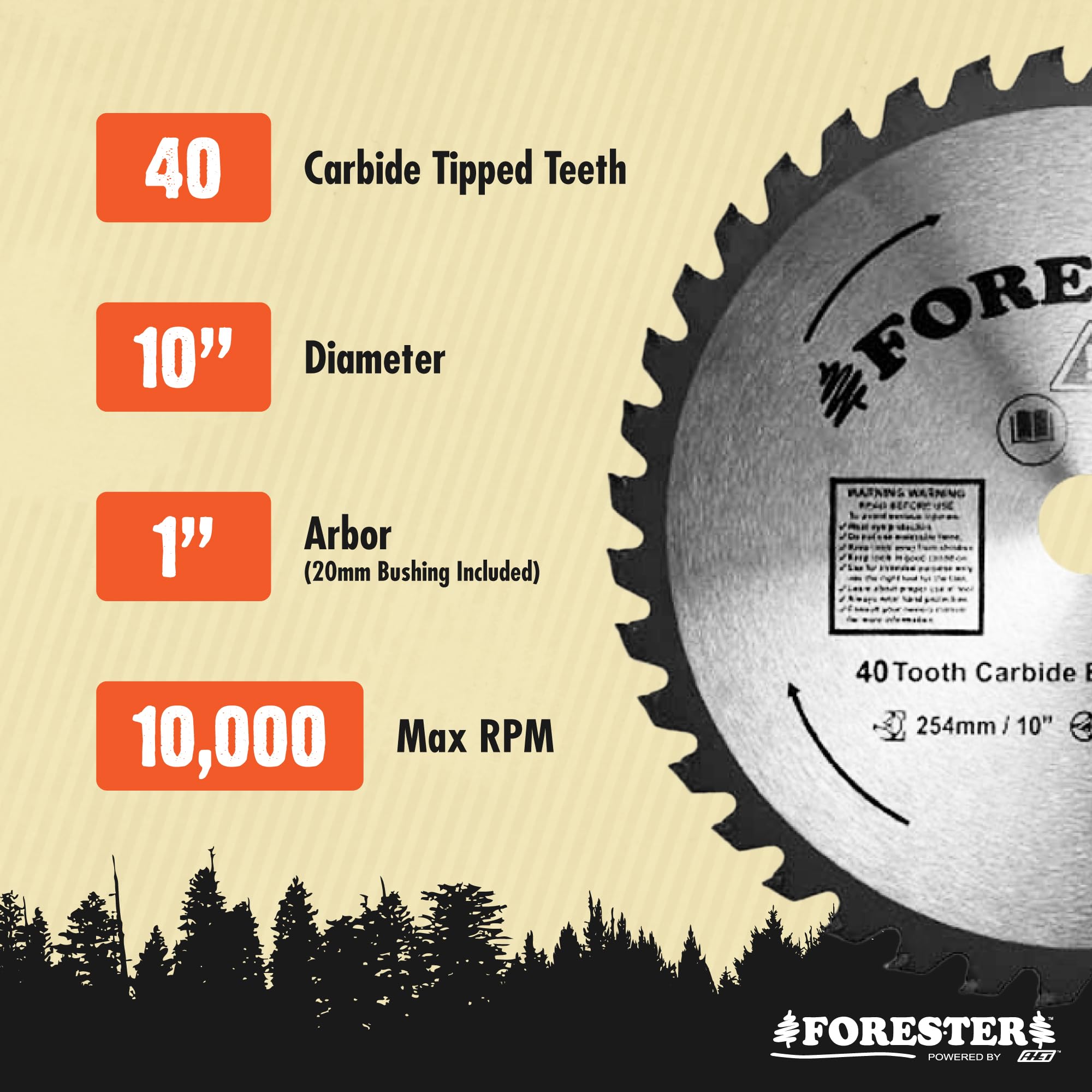 FORESTER straight-shaft compatibility diagram showing fit with common trimmers