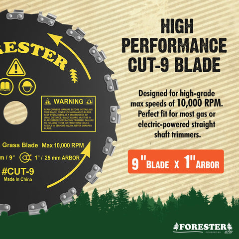 FORESTER thrust washer secures blade attachment for smooth operation.