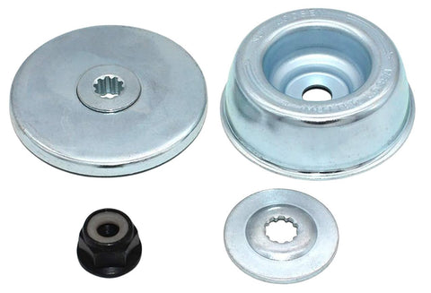 Close-up of rugged mounting mechanism on FORESTER kit for secure attachment.