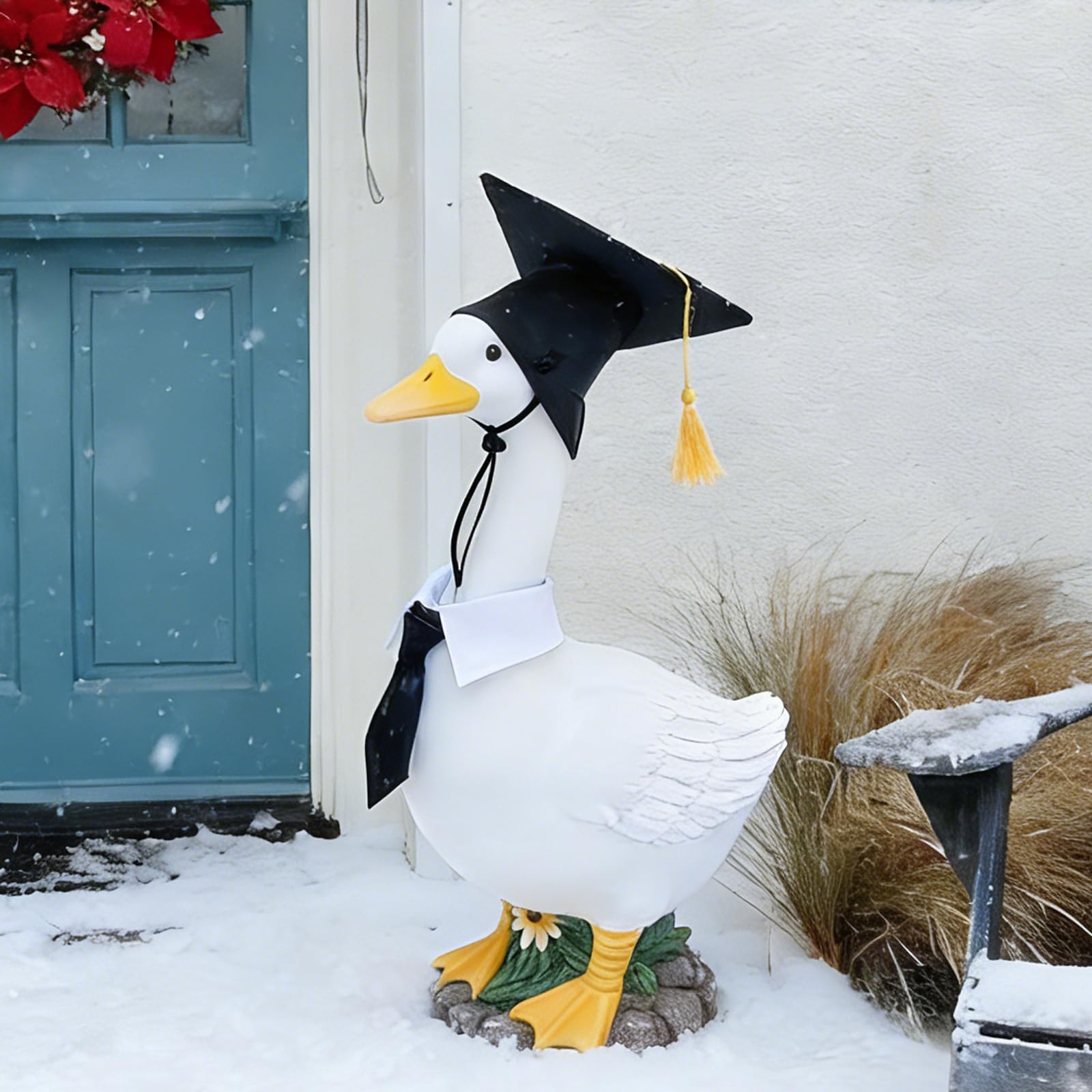 FOREVJHMM dress-up ready goose decor for seasonal styling
