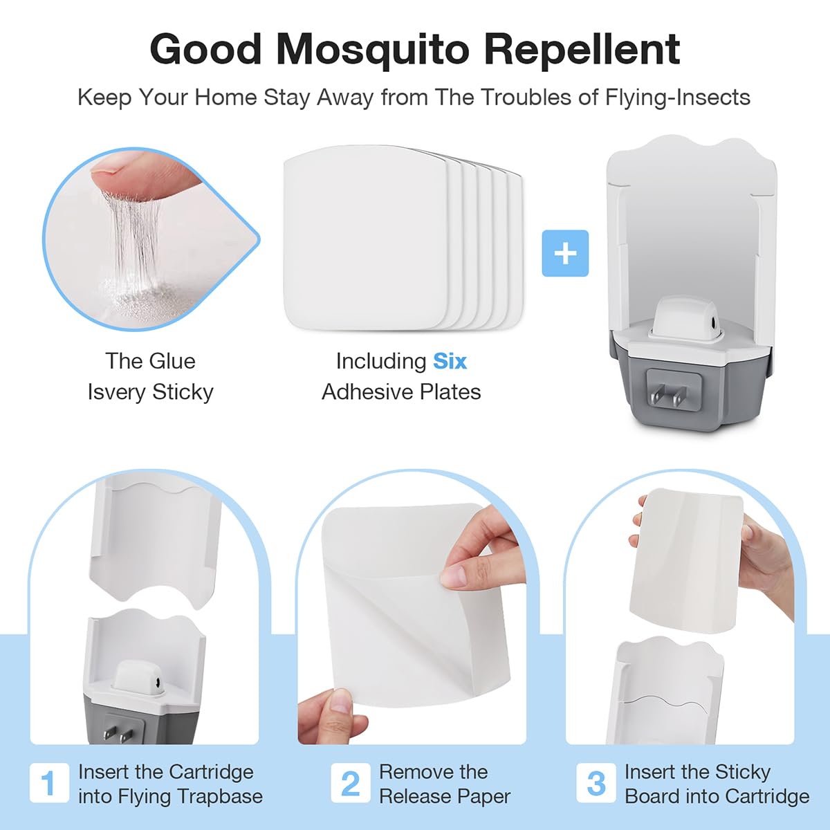 Forhimn 12-pack refill glue cards image; easy replacement for ongoing pest control.