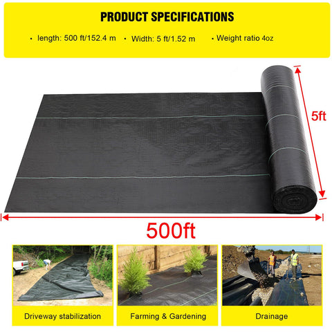 Forimo heavy-duty landscape fabric 4oz provides durable weed control for long-lasting gardens.
