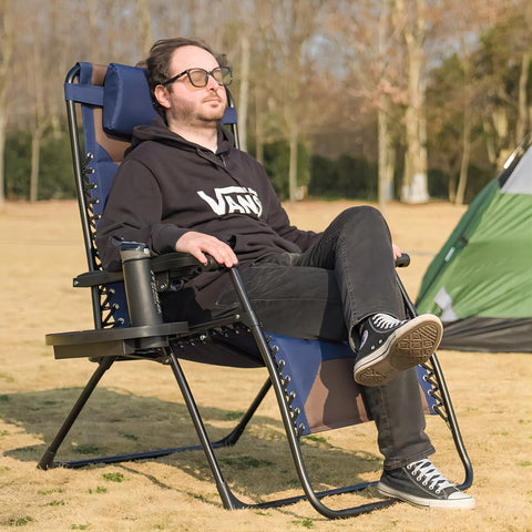Foristrail chair highlighting the padded backrest for relaxed outdoor lounging.