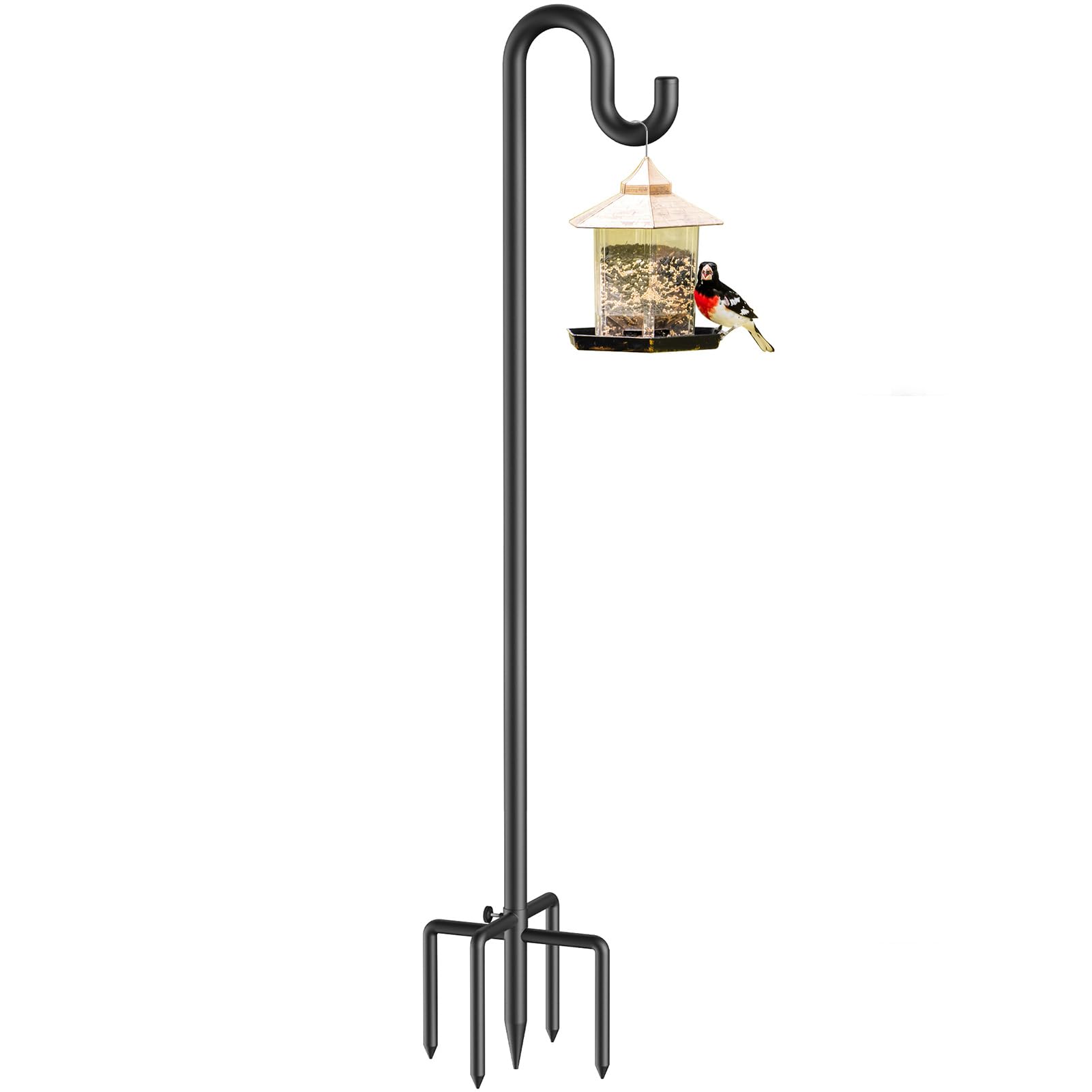 Forlogic bird feeder pole 76in keeps heavy feeders secure in any garden