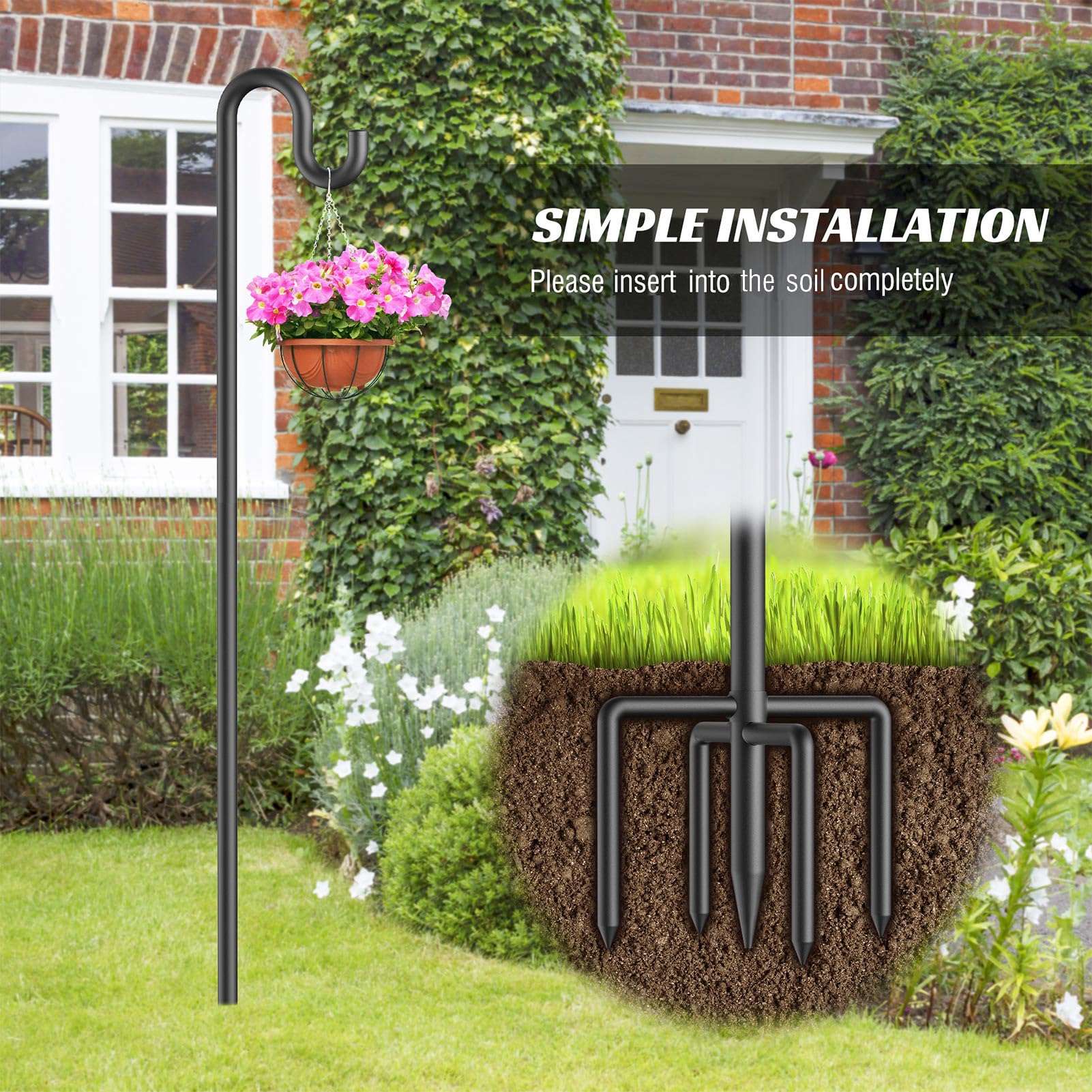 Forlogic garden decor stand blends with outdoor spaces and supports varied items