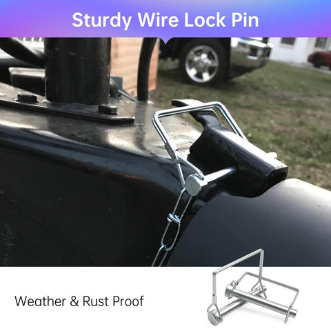 ForoGore heavy-duty steel pin with weatherproof coating resists rust.