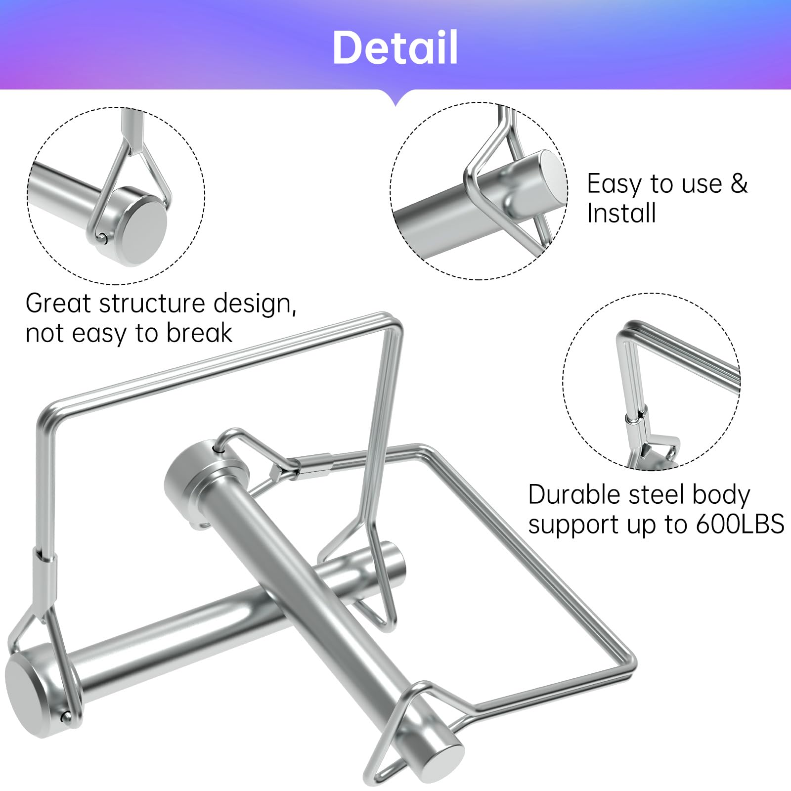 ForoGore multi-purpose locking pin suited for farming, gardening, and trailers.