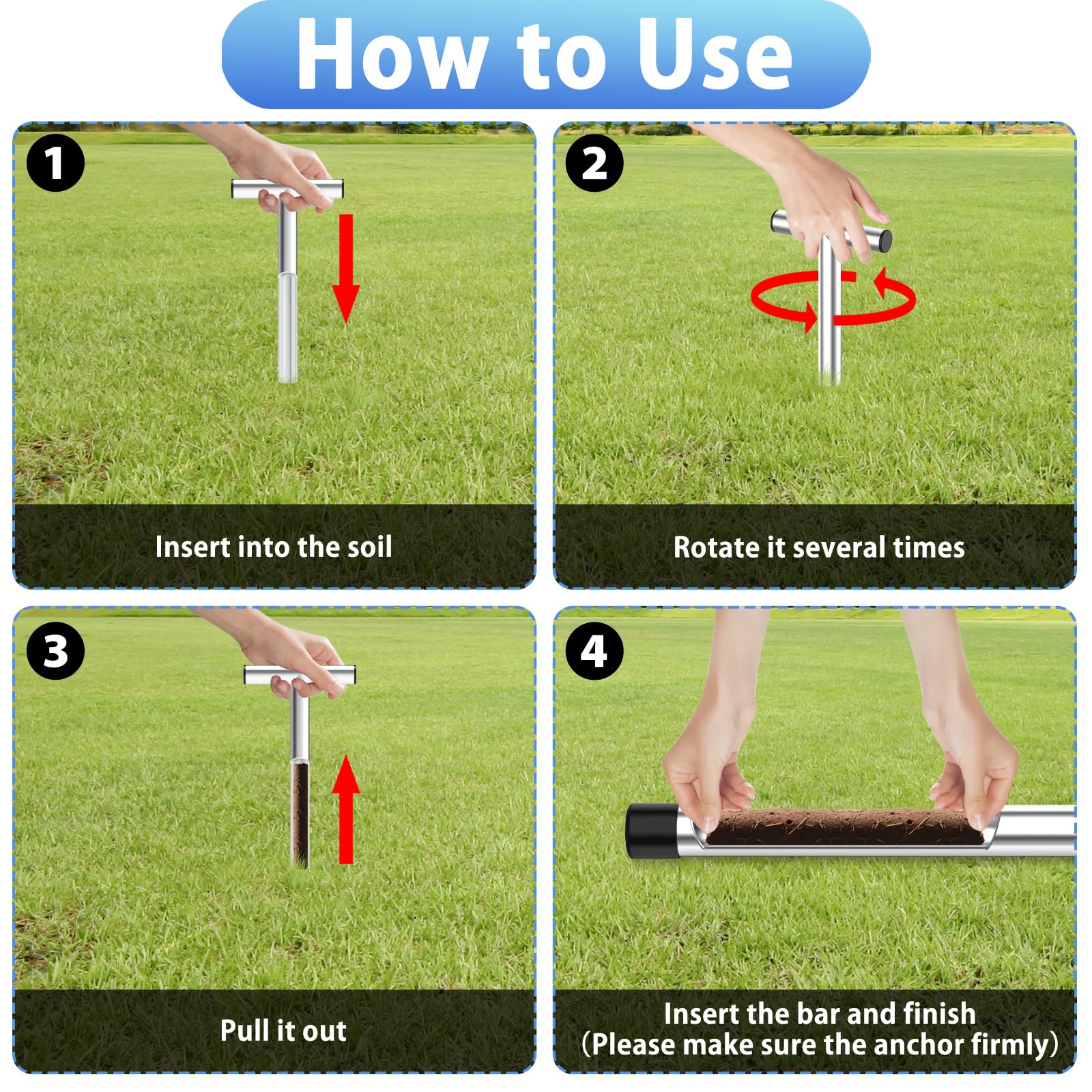 ForoGore 12-inch probe designed for precise root-zone moisture checks.