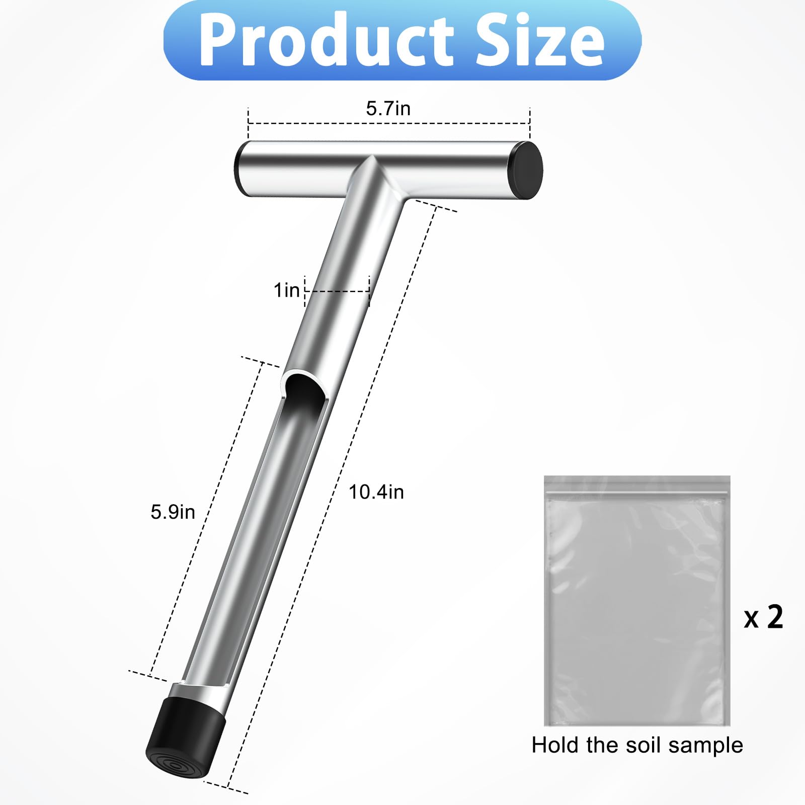 ForoGore probe with side plugs protects hands while taking samples.