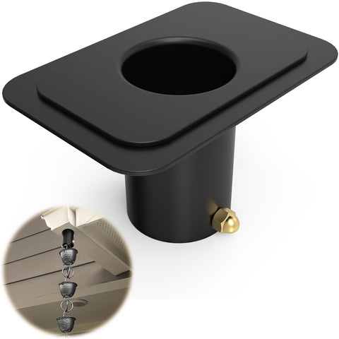ForoGore rain chain adapter in outdoor setting enhances curb appeal.