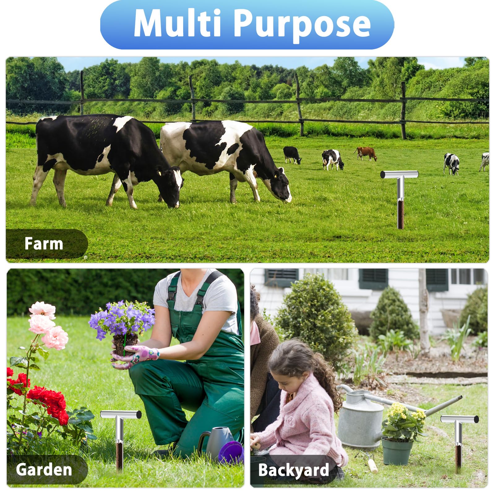 ForoGore versatile soil probe suitable for all soil types in garden and lawn.
