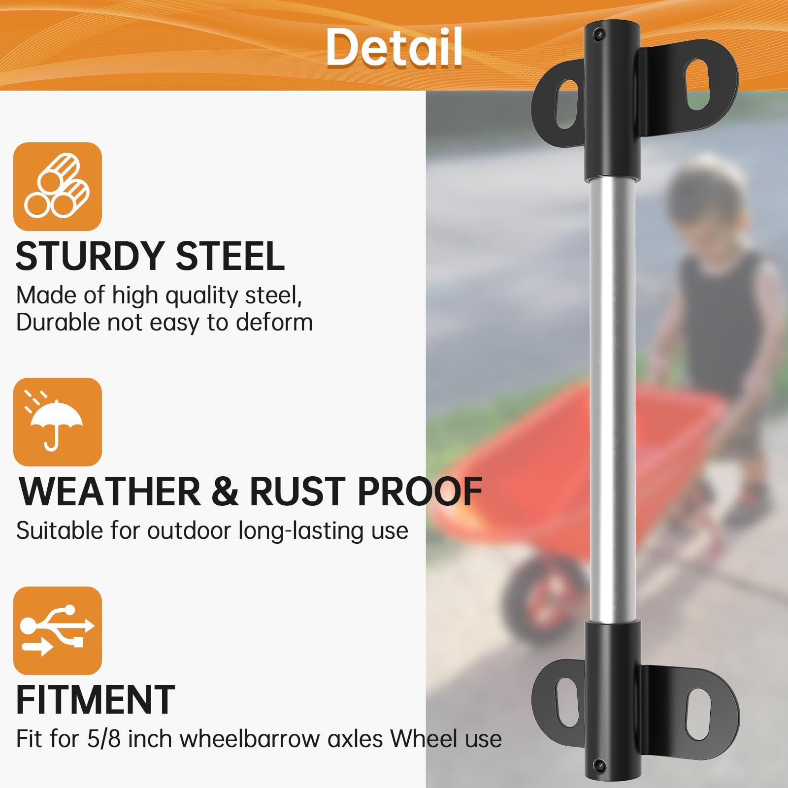 FOROIRON includes bolts and nuts for quick secure installation.
