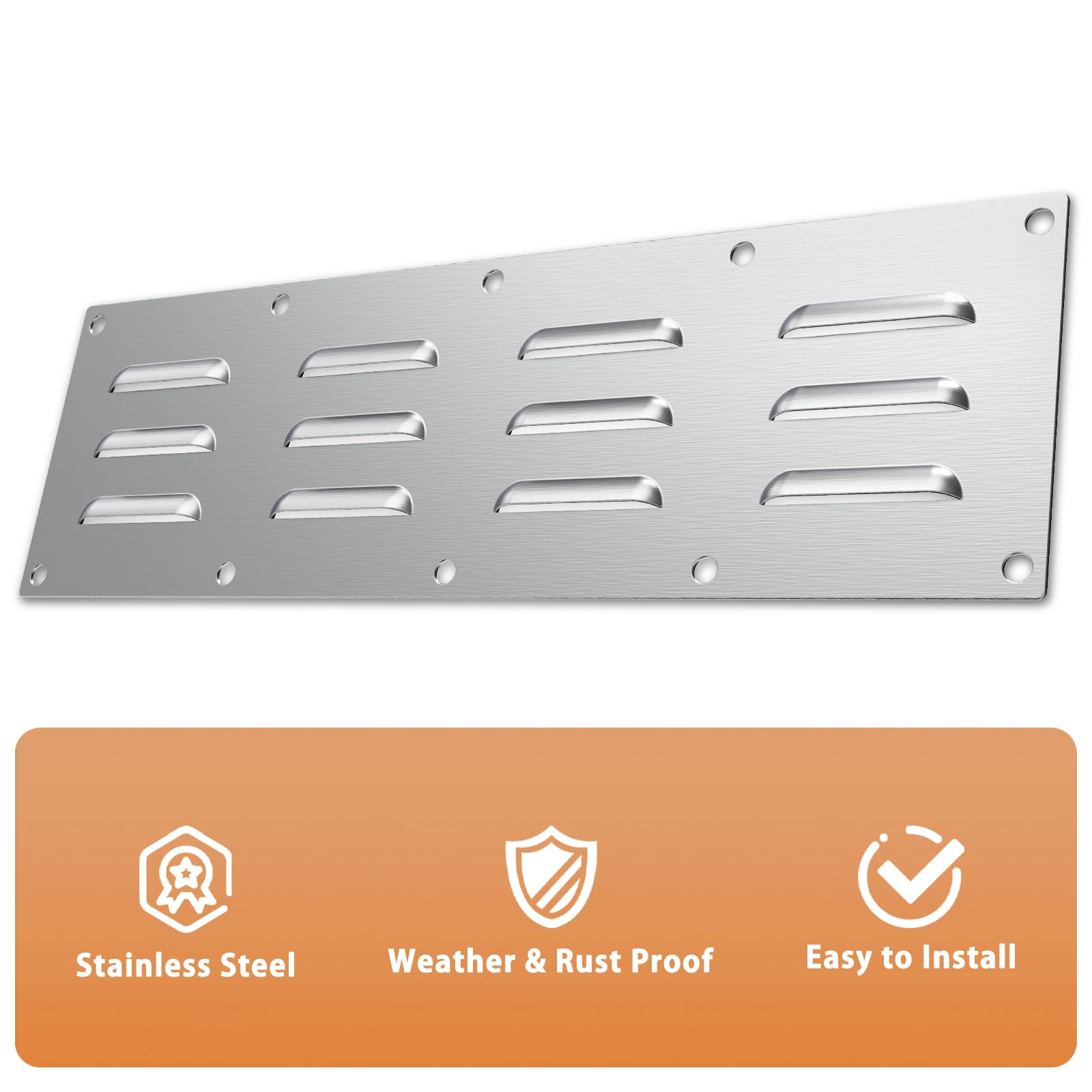 FOROIRON venting panel in outdoor kitchen setup shows easy installation and durable performance.