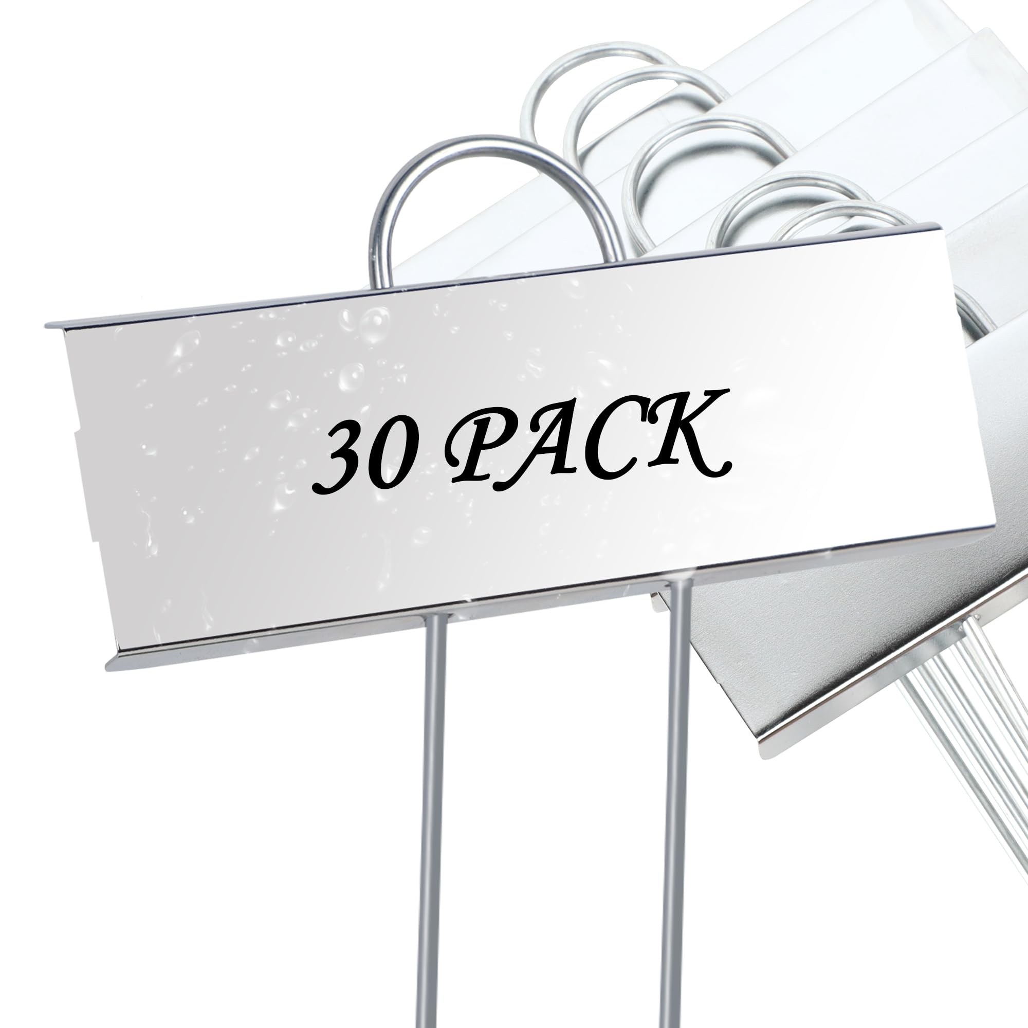 FORUP metal plant labels—30-pack; durable markers for garden organization