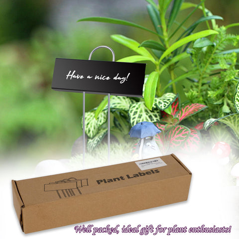 FORUP organization labels assist tracking plantings across pots and beds.