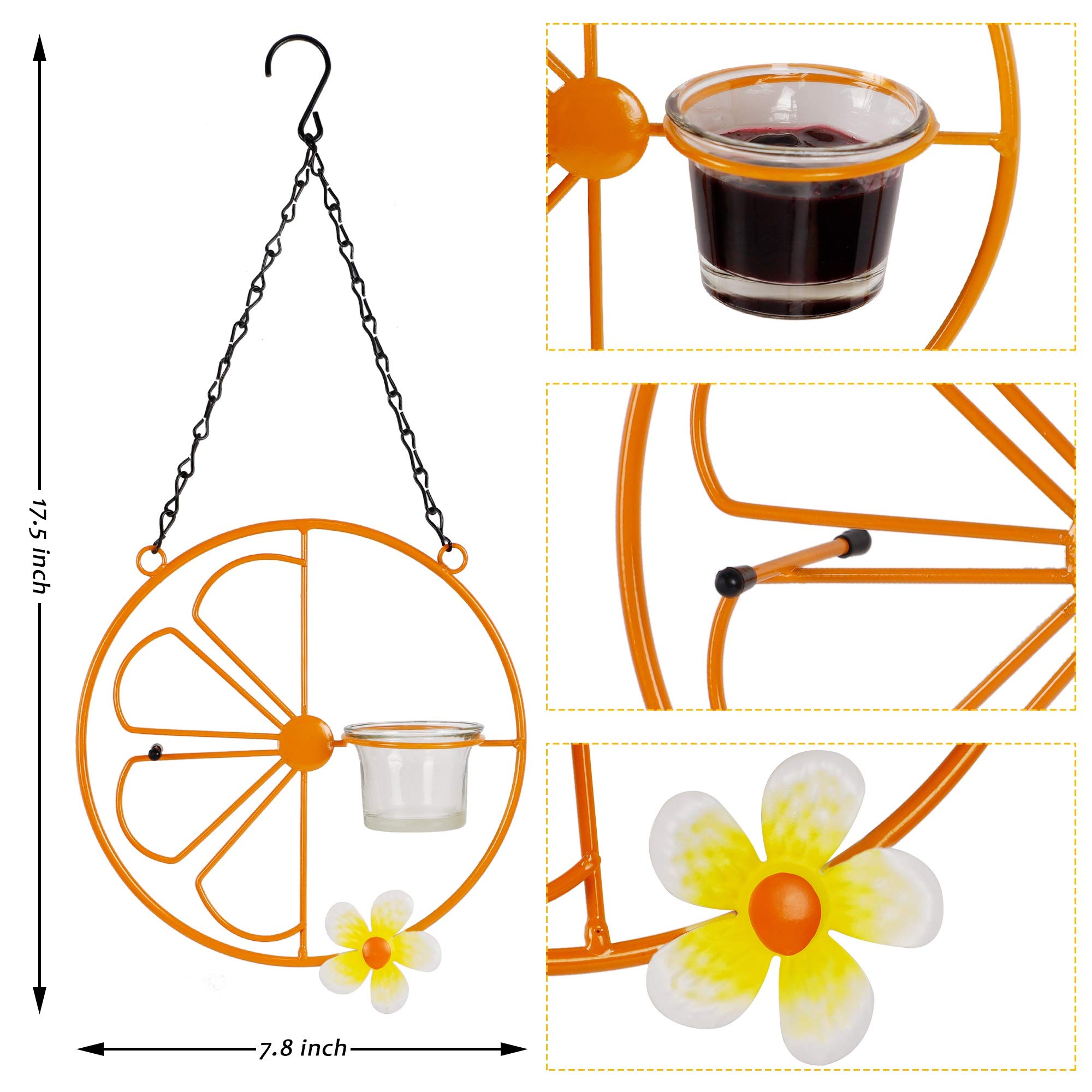 Forup Oriole Bird Feeder hanging hook for easy mounting on trees or hooks.