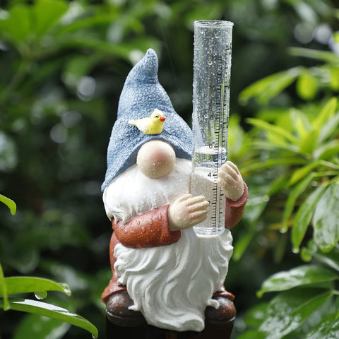 FORUP plastic rain tube provides easy-to-read rainfall data for yard and patio.