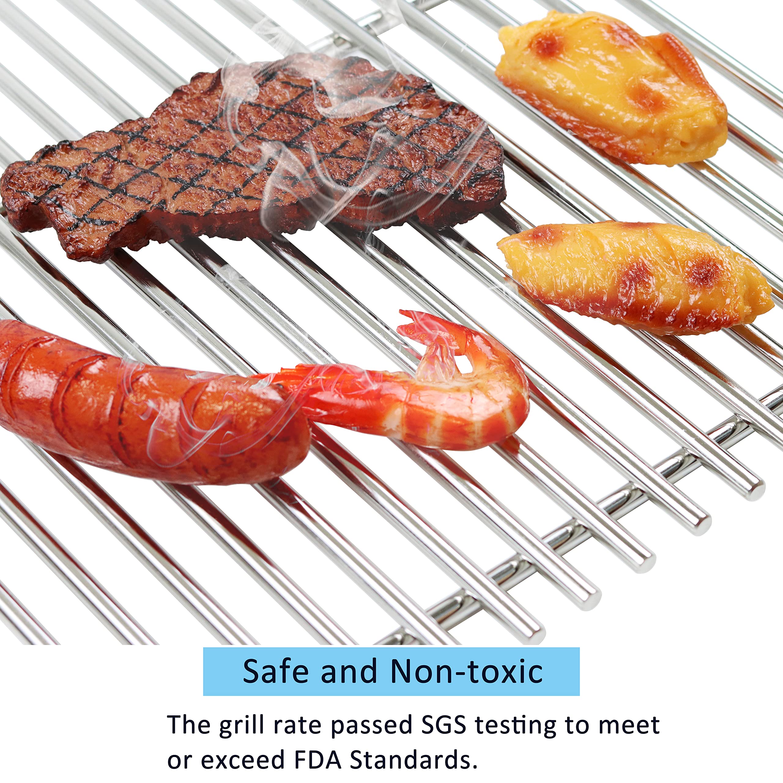 FORYEYC 17-inch Nexgrill grate with 720-0783C fit, solid construction for long use.