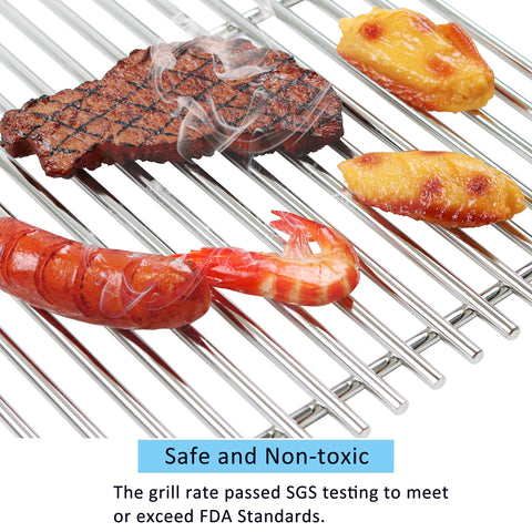 FORYEYC 17-inch Nexgrill grate with 720-0783C fit, solid construction for long use.