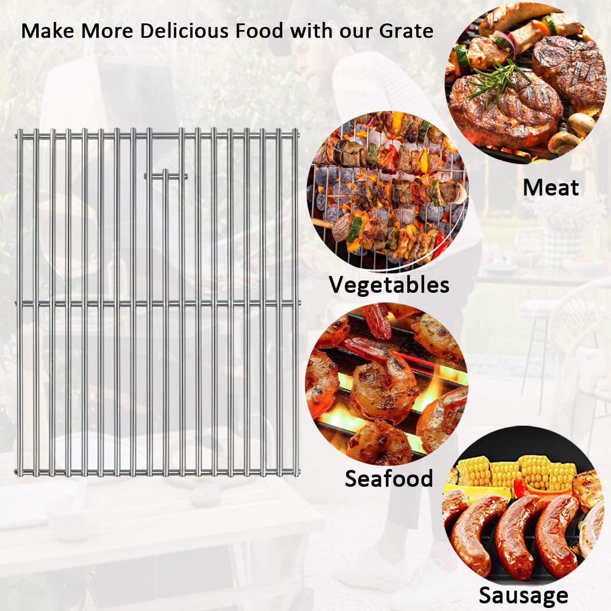 FORYEYC 17-inch Nexgrill grate with 720-0783E fit, compatibility and reliability.