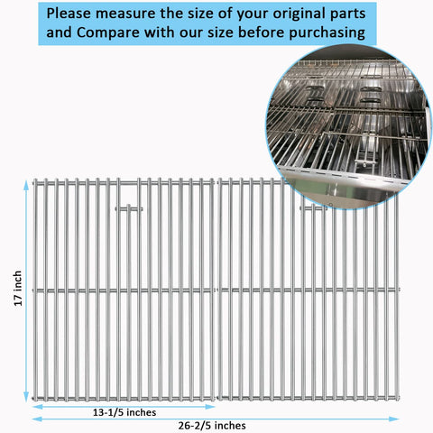 FORYEYC 17-inch Nexgrill grate with 720-0888N fit, steady temperatures for searing.