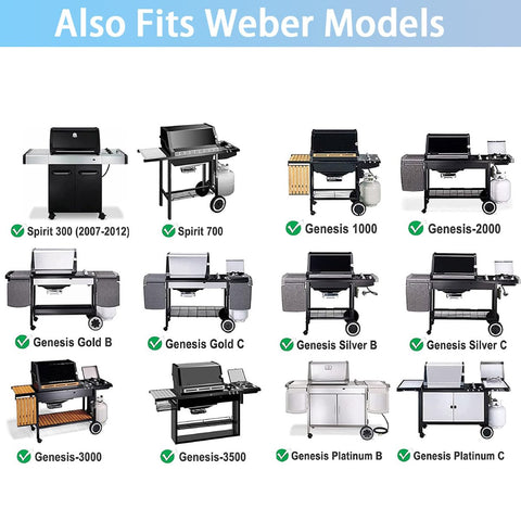 FORYEYC 17.5 inch grate on Weber Spirit S330 for even cooking and easy cleanup