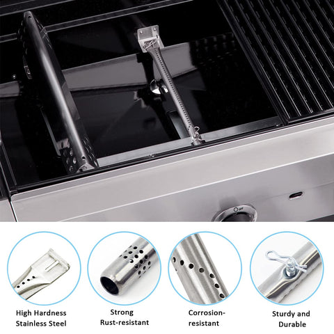 FORYEYC heat plate for Char-Broil G470-0004-W1A supports efficient temperature control.