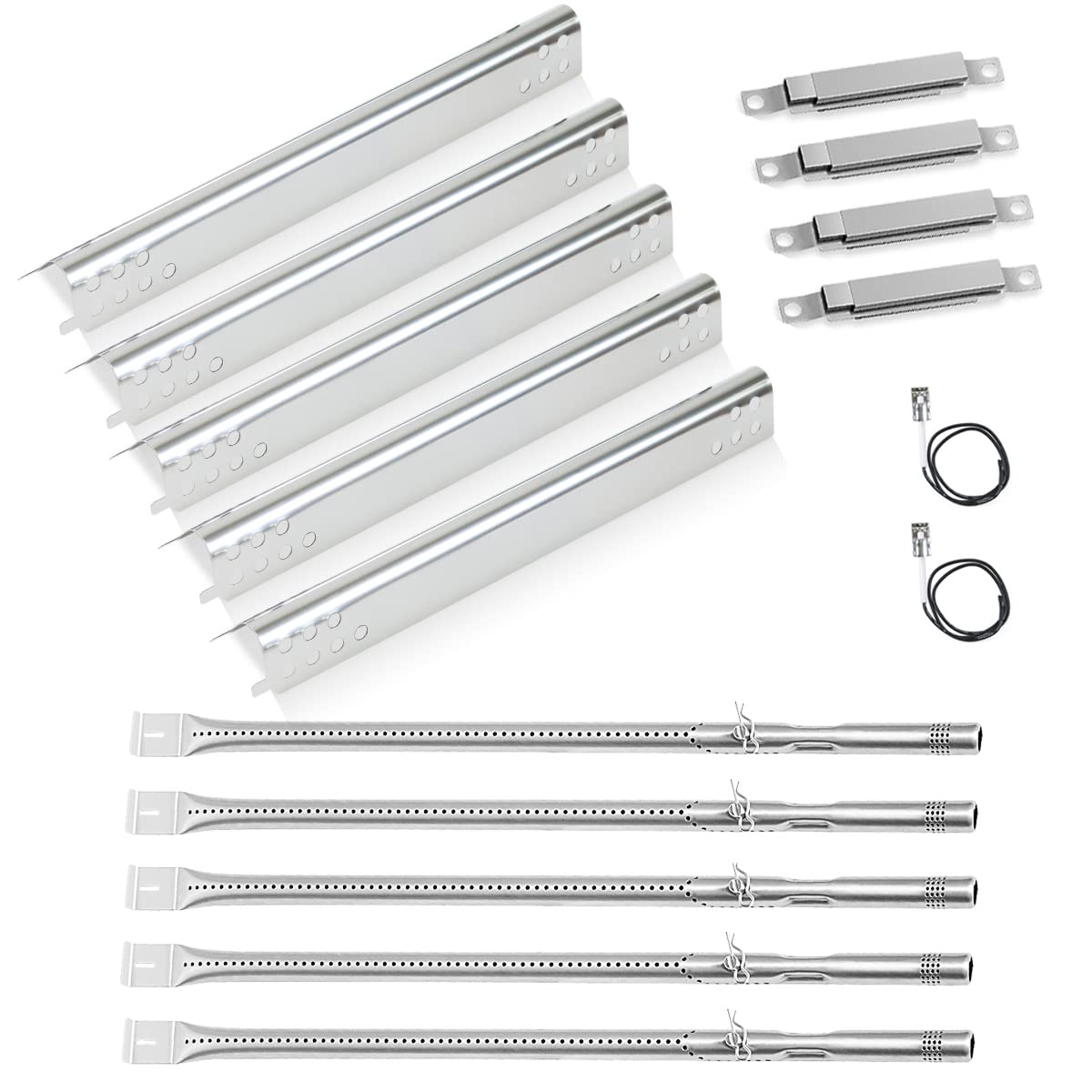 FORYEYC grill burner kit for 5-burner Char-Broil with enhanced heat and reliability