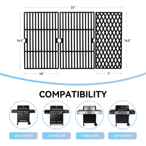 FORYEYC Dyna-Glo DGH450CRP grate provides a precise fit for 4-burner grills.
