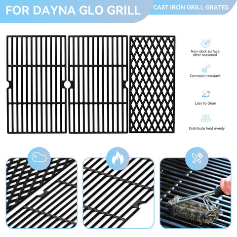 FORYEYC Dyna-Glo DGH485CRP-5-burner grate ensures even heat across large grills.