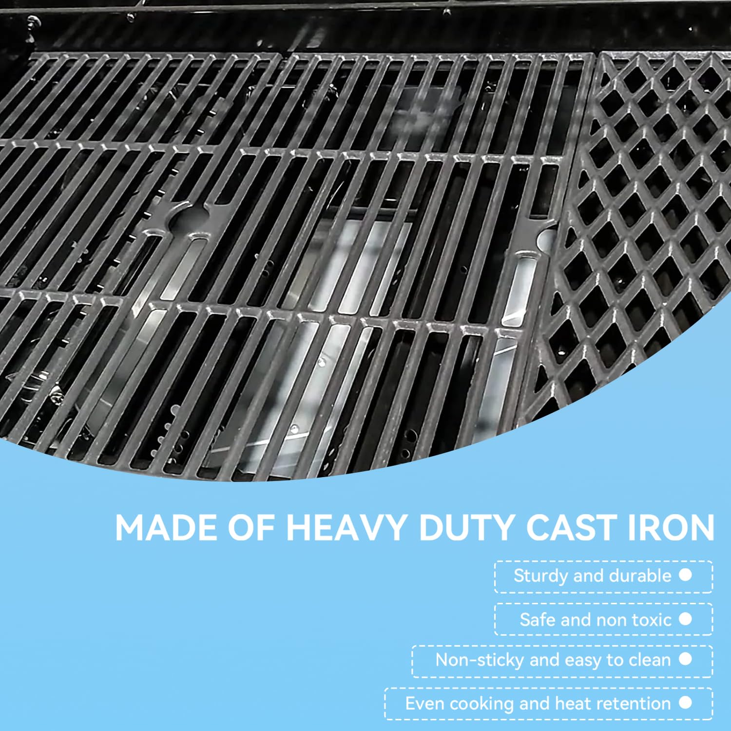 FORYEYC Kenmore BY13-101-001-12 grate creates stable cooking surface for even grilling.
