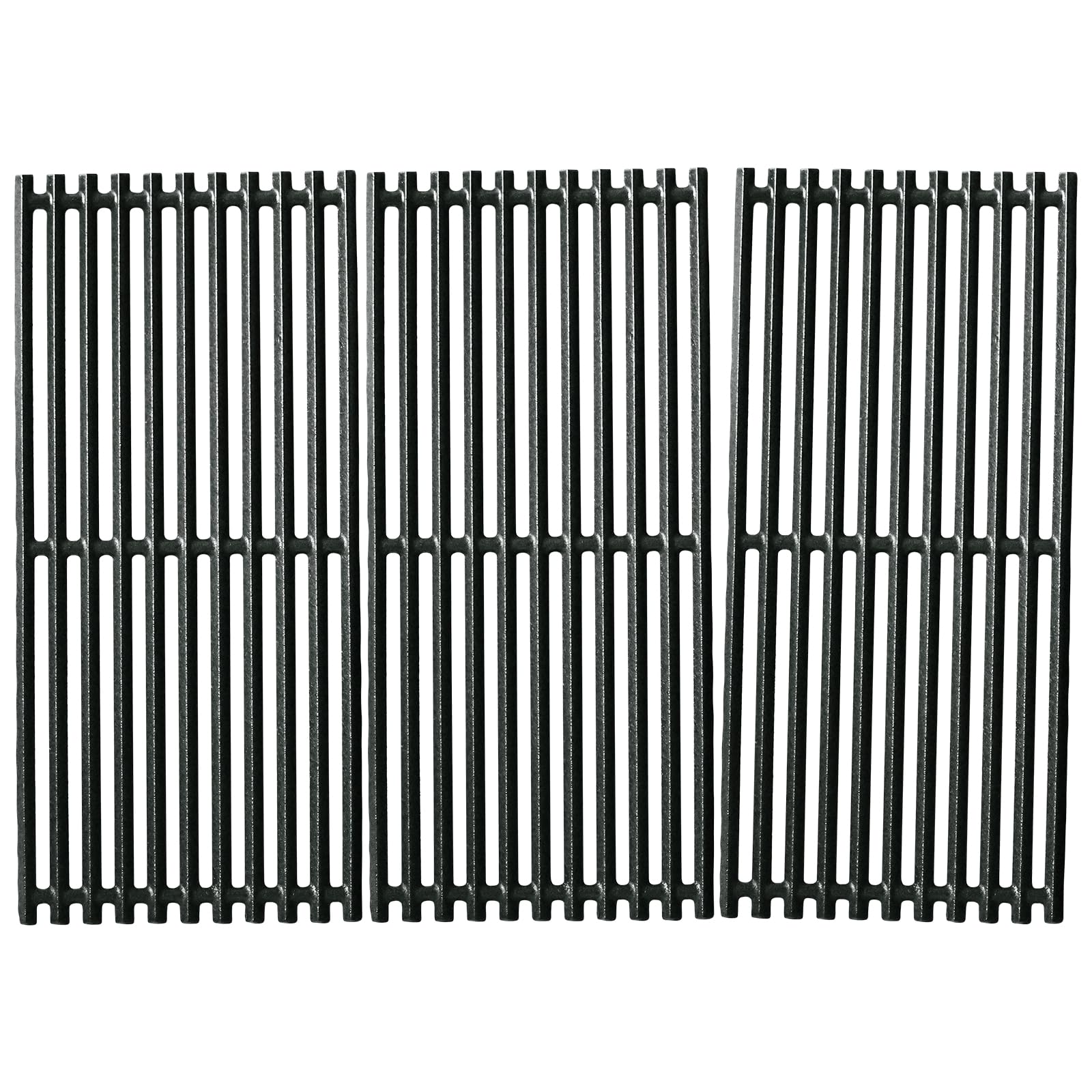 FORYEYC 17-inch cast-iron grate close-up showing even heat distribution for consistent grilling