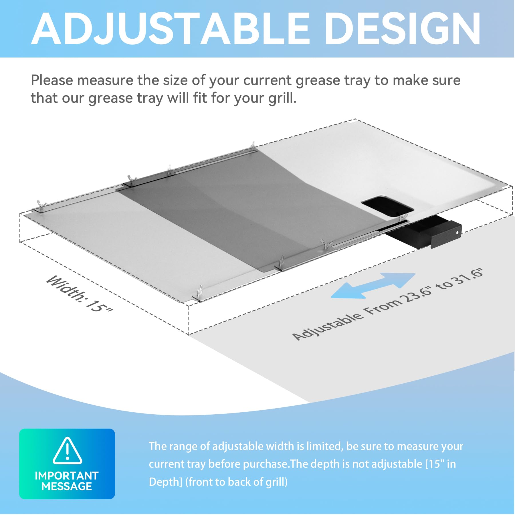 FORYEYC grease tray for Nexgrill 720-0888n simplifies mess-free grilling
