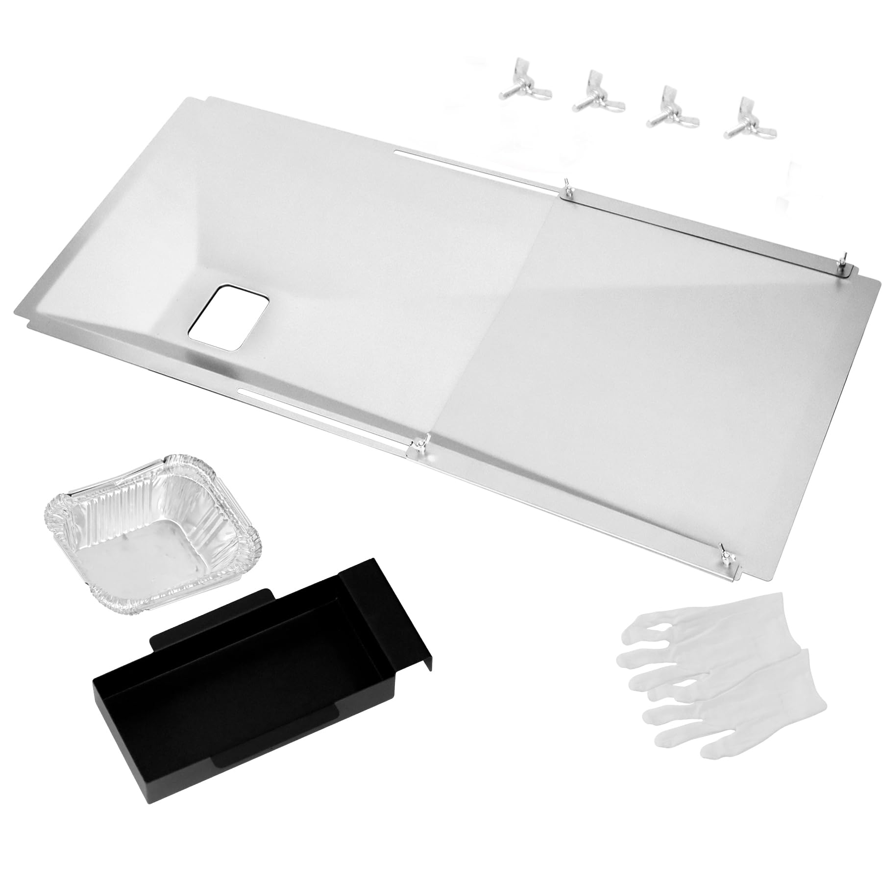 FORYEYC adjustable grease tray for Nexgrill 720-0888s enables easy cleanup