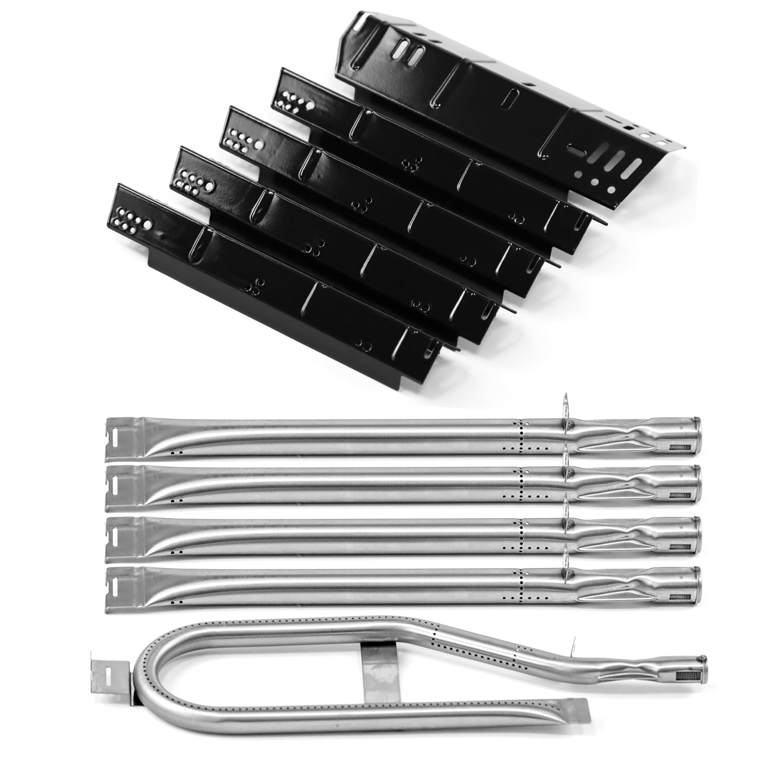 FORYEYC heat plate 70-02-411 front view, fits Dyna-Glo 5-burner grills for reliable performance.