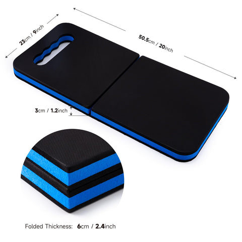 FOSHIO kneeling pad extra thick cushion offers knee protection on hard concrete surfaces.