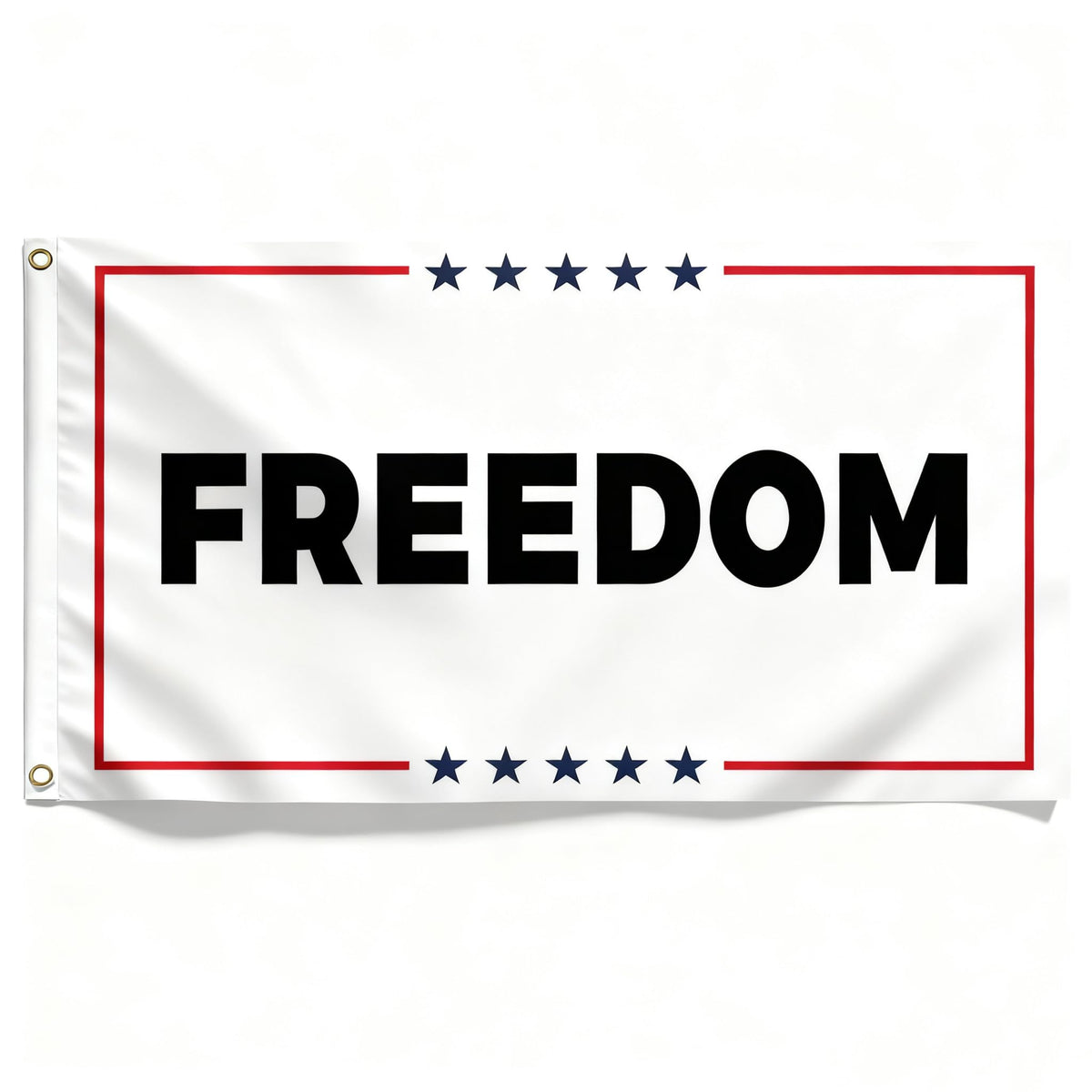 Fosiut Charlie Kirk white freedom flag ready for outdoor display