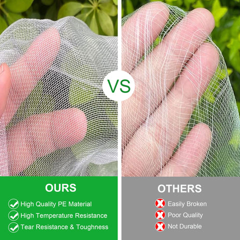 FOTMISHU bird-barrier-netting keeps fruit trees safe while allowing sun exposure