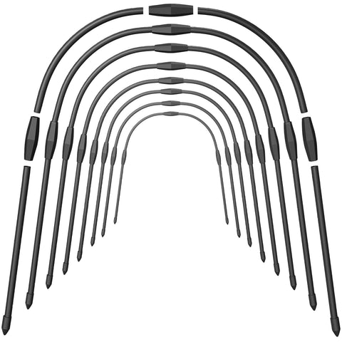 FOTMISHU 8-piece garden hoops for raised beds provide sturdy row cover support