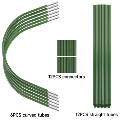 FOTMISHU rust-free coated hoops support both indoor and outdoor plant projects